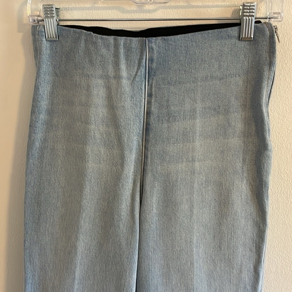 SPRWMN Crop Flare Legging Women’s Size XS Jean Pant High Rise NWT Francoise Blue - Picture 4 of 10